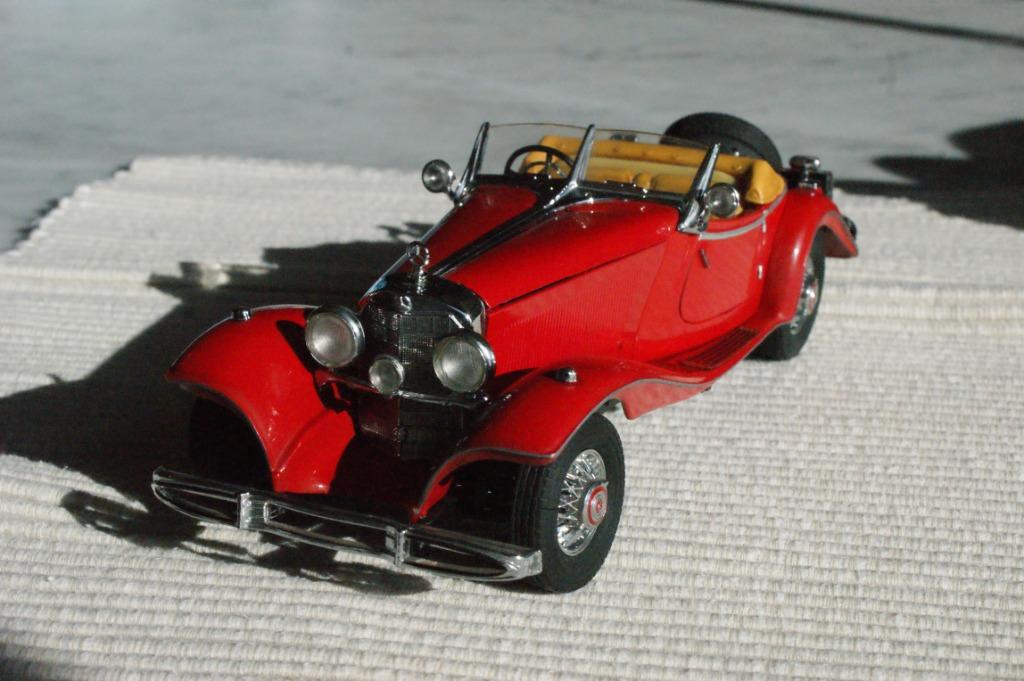 Mercedes 500 K, 1935, cabriolet, Franklin Mint, 1:24, Enlèvement ou Envoi, Comme neuf, Voiture, Autres marques