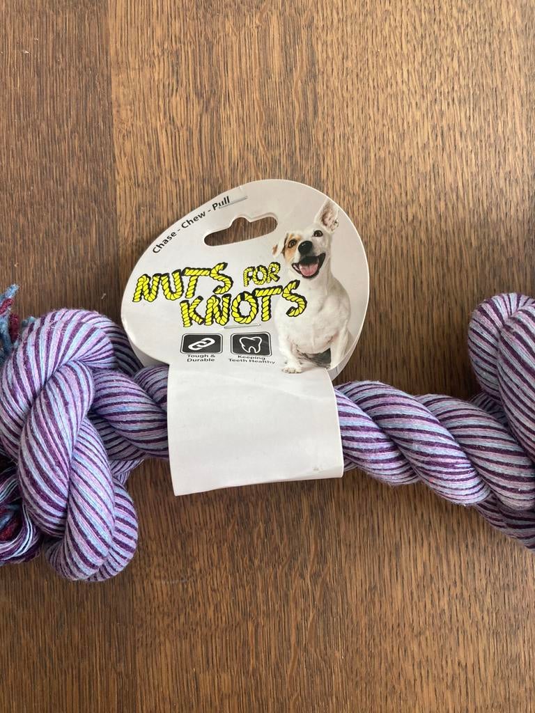 Hondenspeelgoed touw met knopen nuts for knots, Ophalen of Verzenden, Nieuw