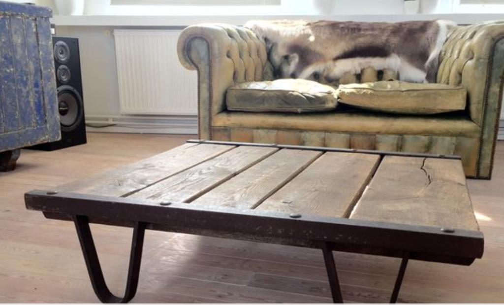 Table basse vintage, Enlèvement, Comme neuf, Métal, Industrie/Vintage
