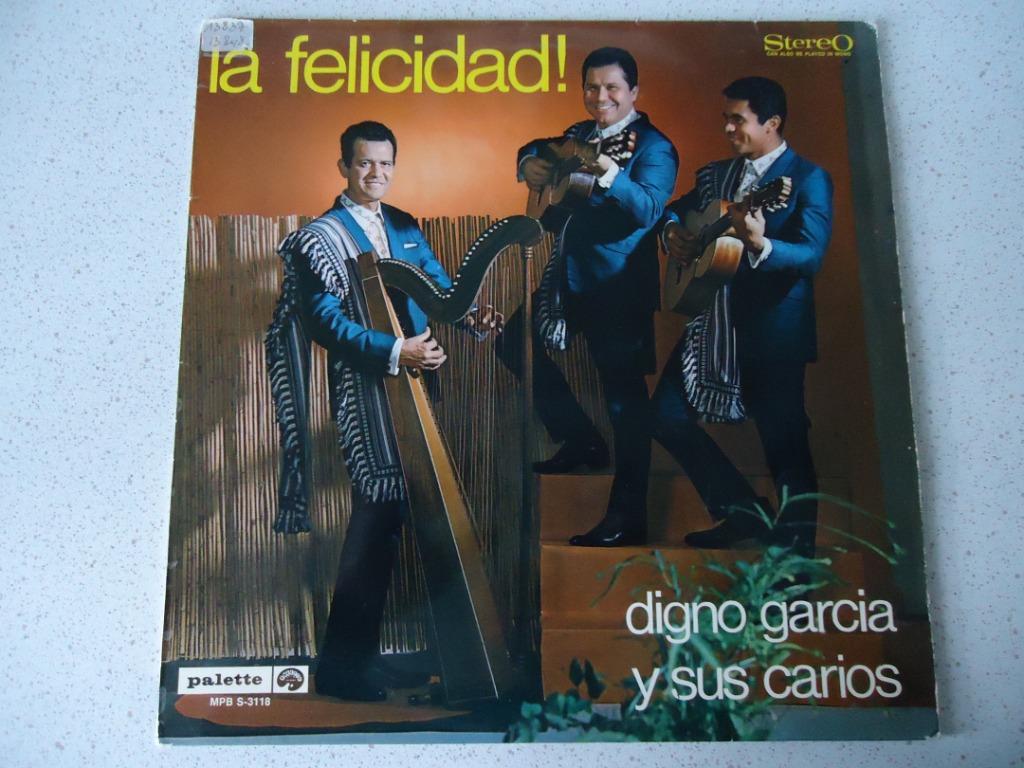 LP van "Digno Garcia Y Sus Carios" La Felicidad anno 1968., Ophalen of Verzenden, Gebruikt, 12 inch