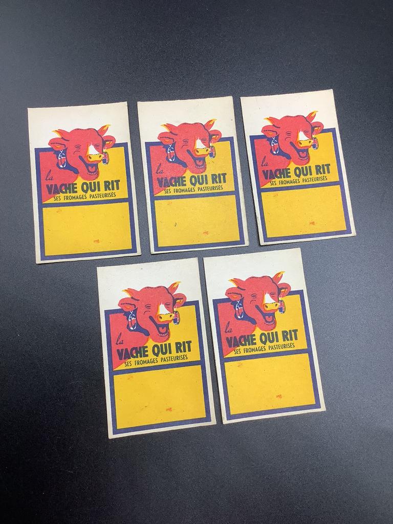 5 La Vache qui rit etiketten, Ophalen of Verzenden, Zo goed als nieuw