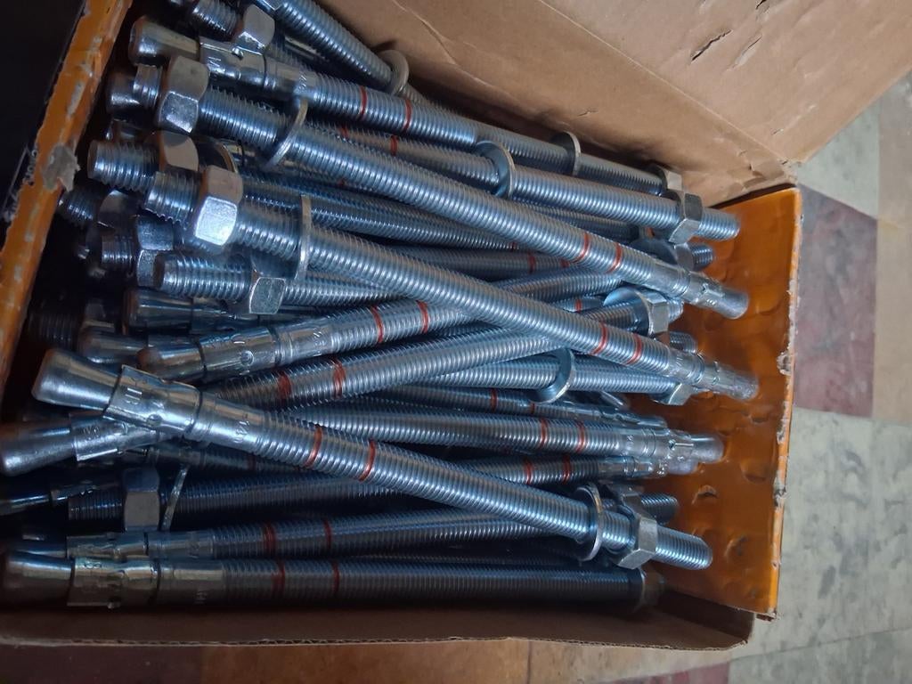 Keilbouten M12 x 220/125-140, Ophalen, Nieuw, 100 tot 250 mm, Bouten of Moeren