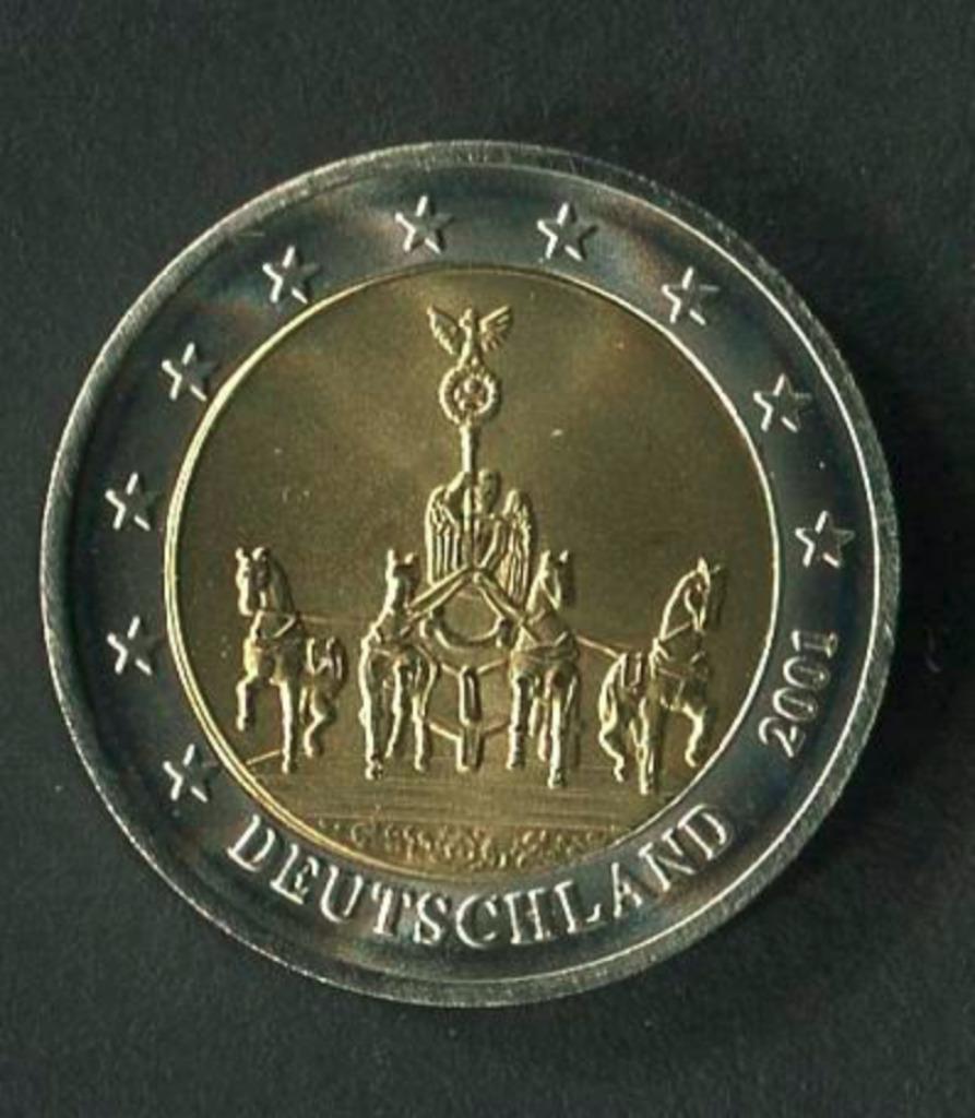 Duitsland 2 euro valutatest 2001 Berlijnse zeldzame munt, Postzegels en Munten, Munten | Europa | Euromunten, Ophalen of Verzenden