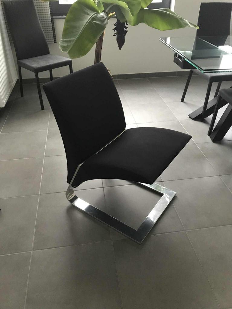 Lot de 4 chaises design suspendue, Enlèvement, Comme neuf, Noir, Quatre