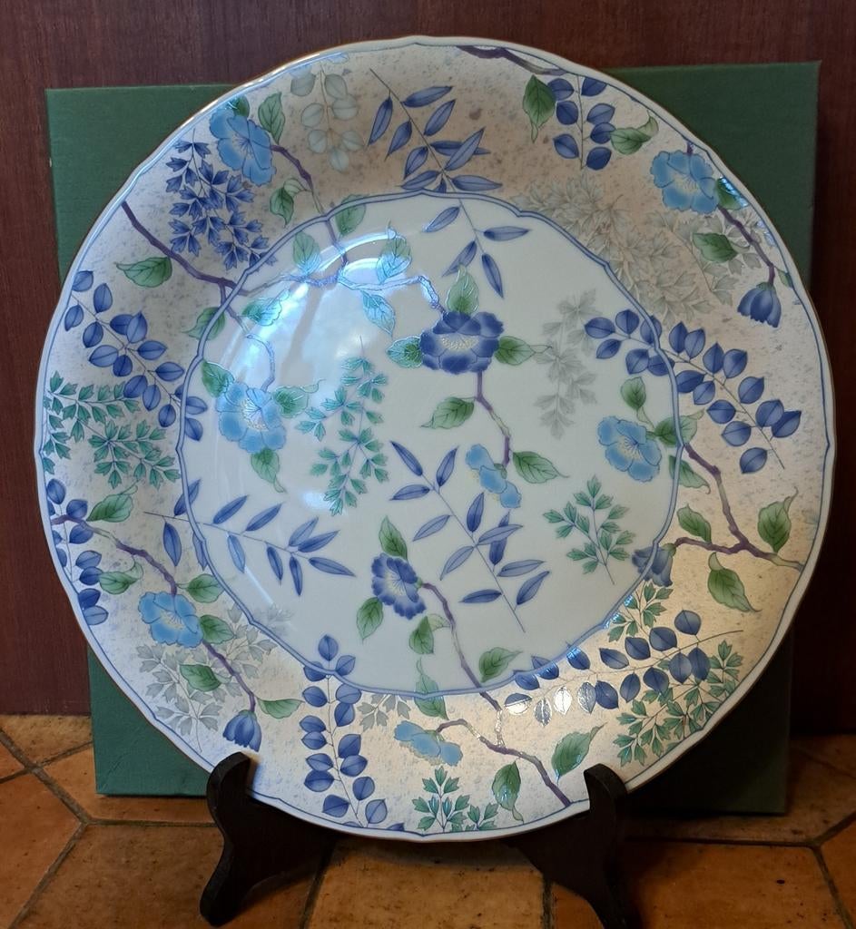 Mooi handgeschilderd Japans sierbord 30 cm, Ophalen of Verzenden