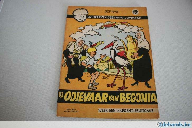 Jommeke : De Ooievaar van Begonia  2-de druk  uit 1964 nr 8, Enlèvement ou Envoi, Utilisé