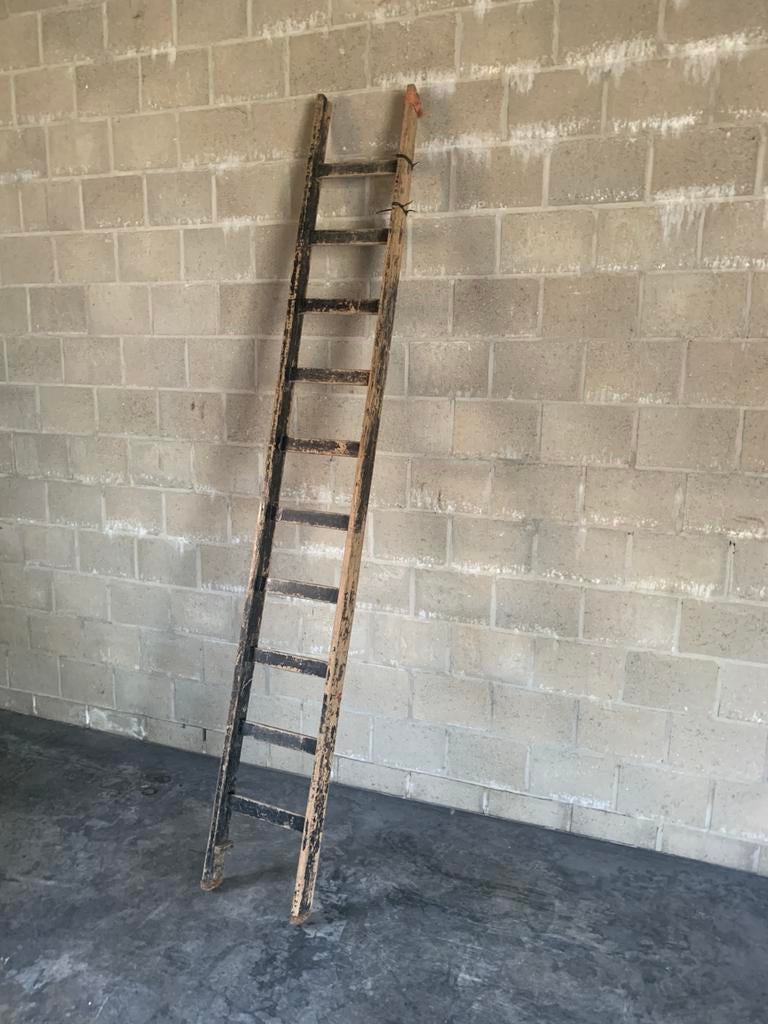 Houten ladder, Ophalen, Zo goed als nieuw, Ladder