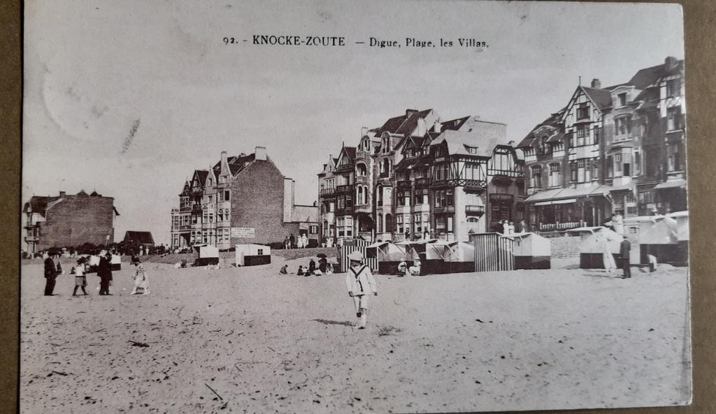 KNOKKE ZOUTE la plage STRAND 1922, Ophalen of Verzenden