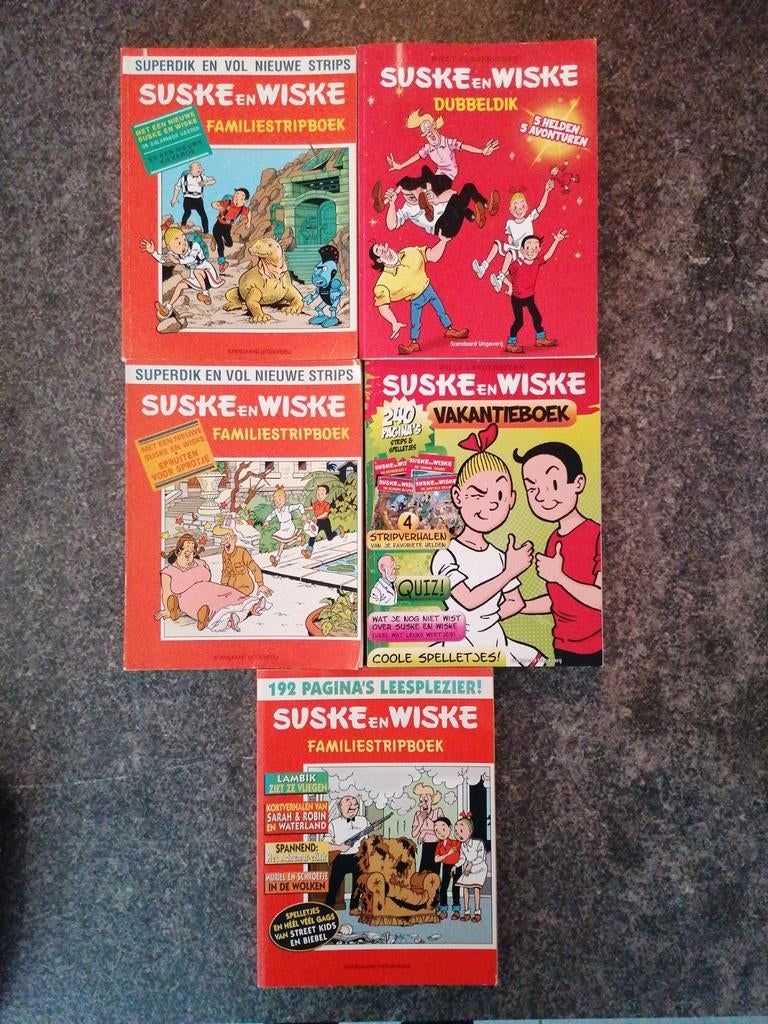 5 superdikke 'SUSKE en WISKE', 1991, 1993, 2000, 2011, 2015, Boeken, Ophalen of Verzenden, Gelezen
