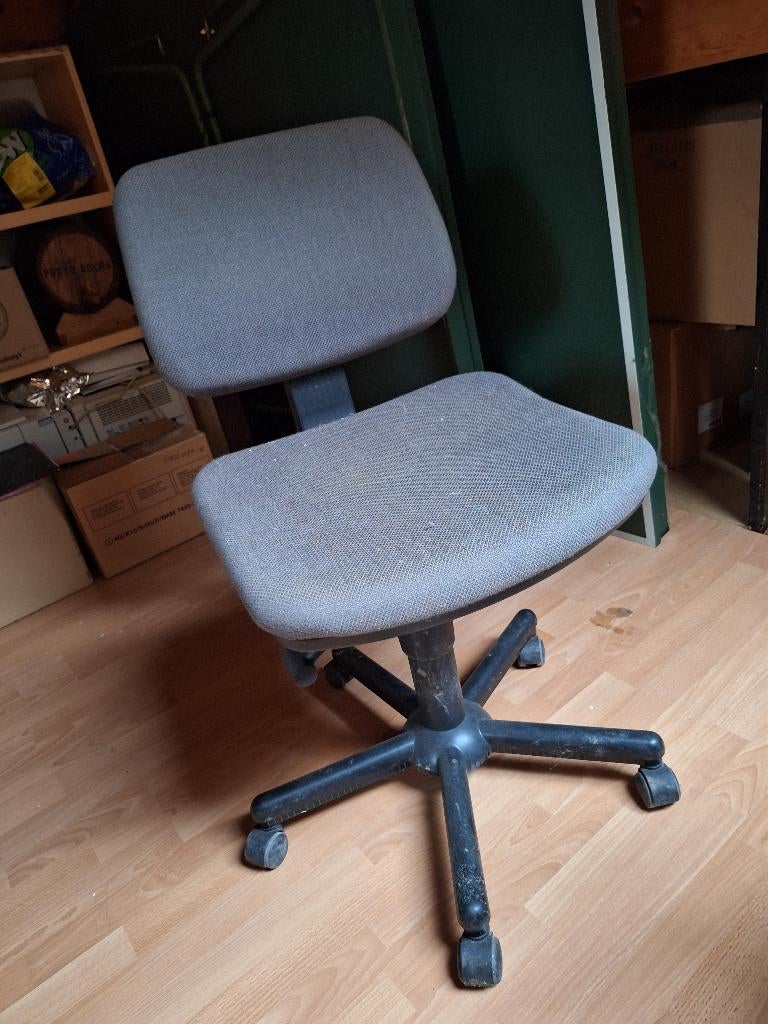 bureaustoel, Ophalen, Gebruikt, Blauw, Bureaustoel