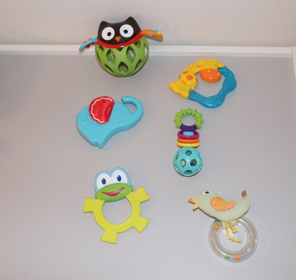 Lot jouet de dentition bébé, Kinderen en Baby's, Speelgoed | Babyspeelgoed, Gebruikt, Rammelaar, Met geluid, Ophalen