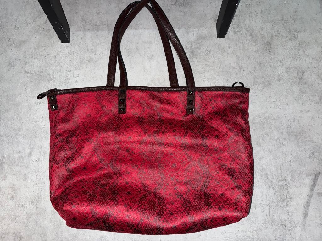 Sac rouge à motifs serpent fourré, Enlèvement ou Envoi, Neuf, Rouge, Sac à main