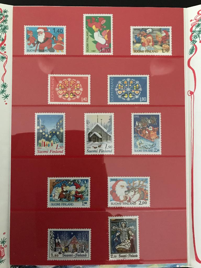 Finse kerstzegels uit de jaren 1987–1992 (Suomi Finland), Enlèvement, Non oblitéré, Autres thèmes