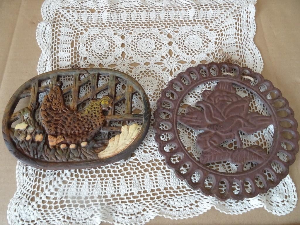 Sous-verres sous-verre vintage en fonte 9 euros chacun 1980, Enlèvement ou Envoi, Utilisé, Autre