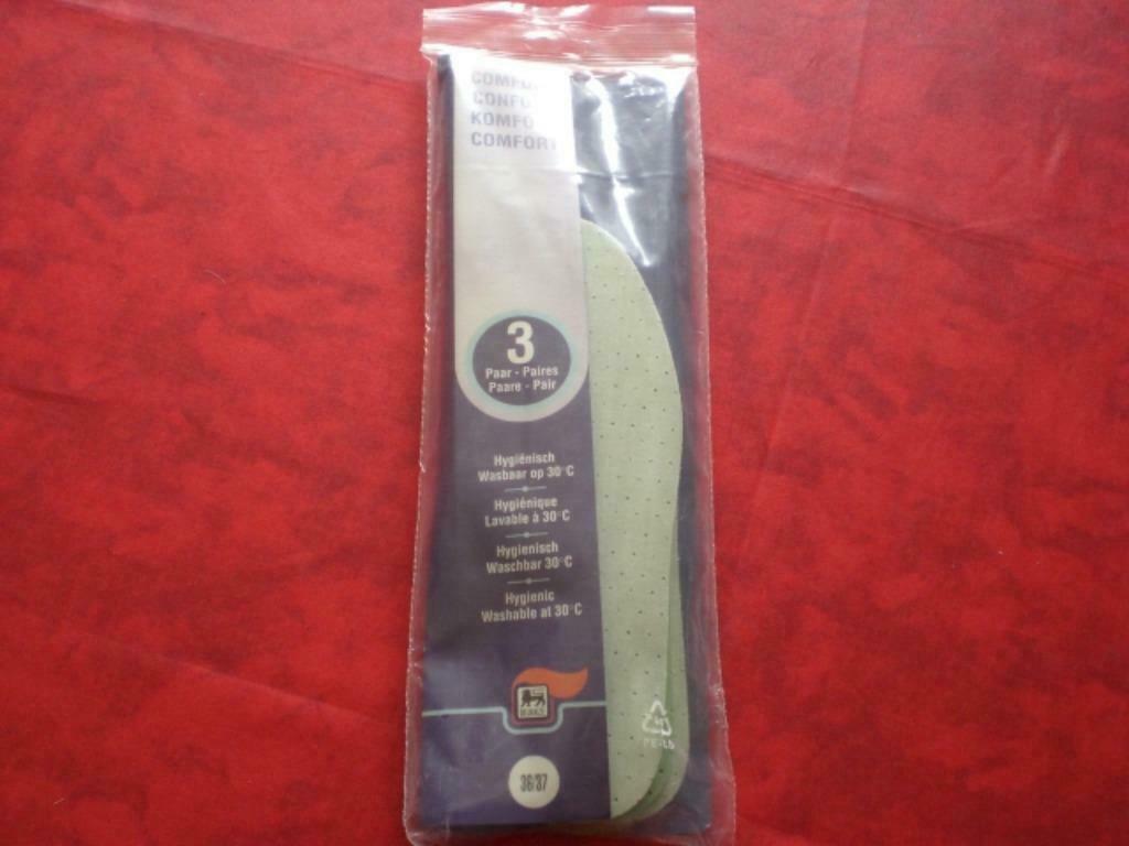 Semelles dames x 3 paires. Pointure 36/37, DELHAIZE., Enlèvement ou Envoi, Neuf, Autres types