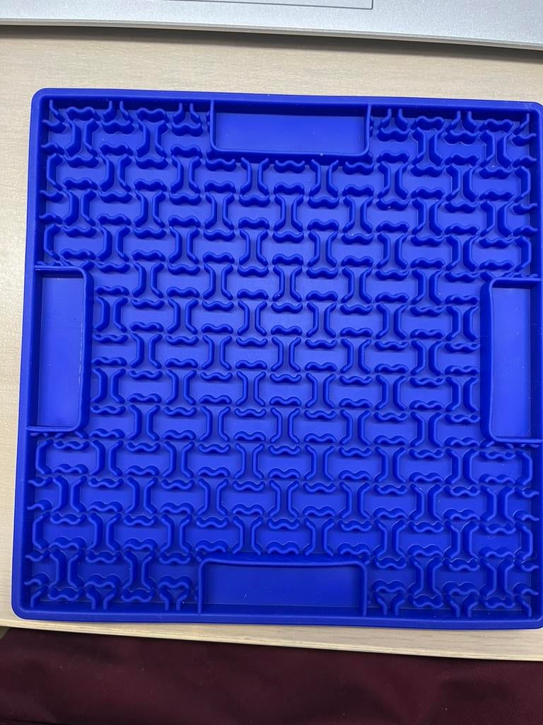 Likmat botjes blauw, Dieren en Toebehoren, Hondenvoerbakken en Drinkbakken, Ophalen, Anti-schrok
