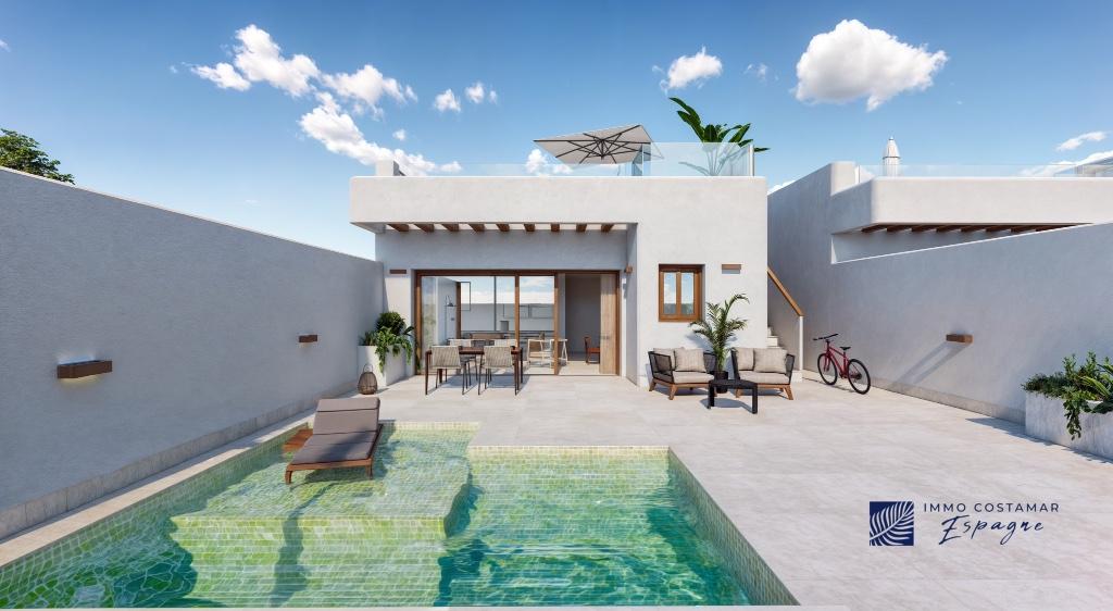 votre seconde résidence en Espagne, villa neuve à vendre, Immo, Village, Maison d'habitation, Torrepacheco murcia, 74 m²