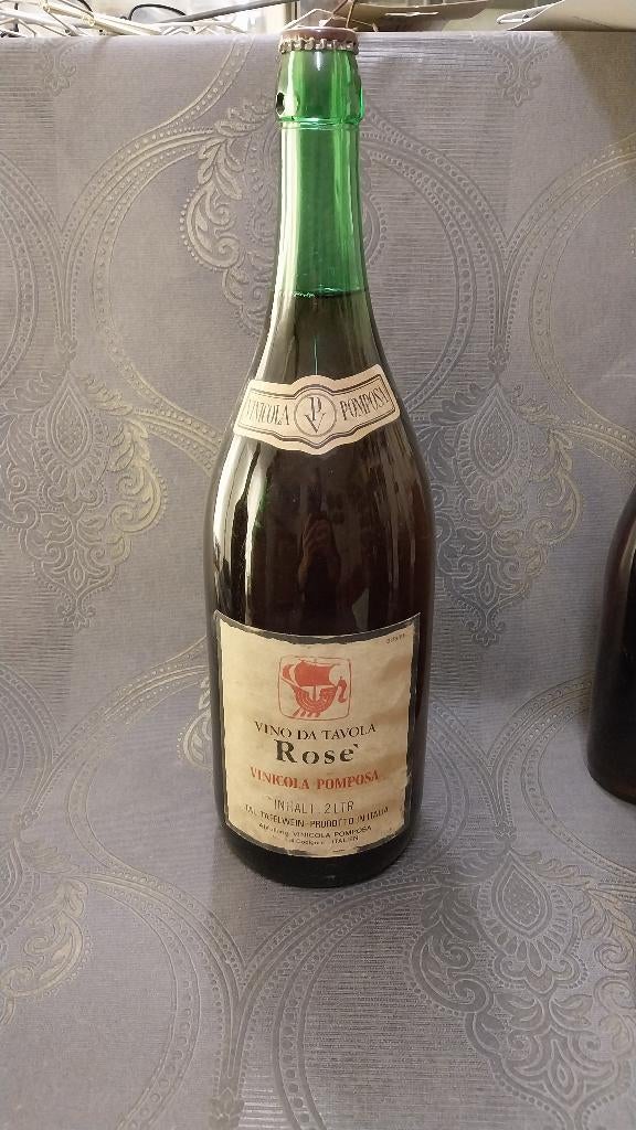 Bouteille pleine de Vino Da Tavola Vincola Pomposa, Collections, Vins, Enlèvement ou Envoi, Utilisé, Rosé, Pleine