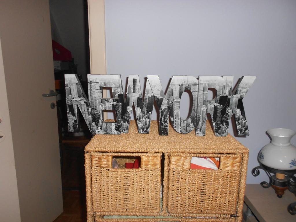 décoration en lettres de New York, Enlèvement ou Envoi