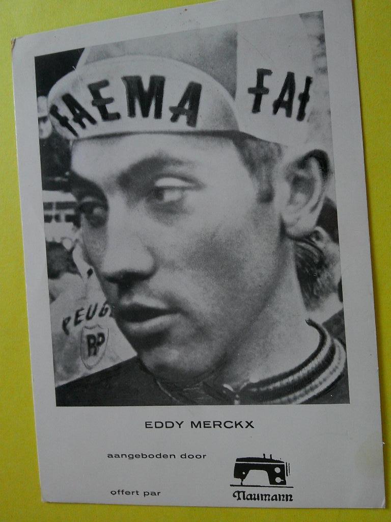 Wielerkaart  1969 team faema Eddy Merckx, Envoi, Comme neuf