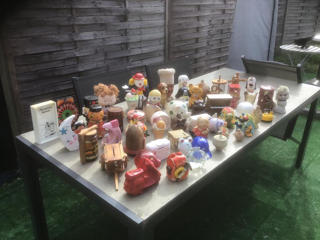 Set van 55 spaarpotten, Ophalen, Gebruikt, Steen, Aardewerk of Keramiek