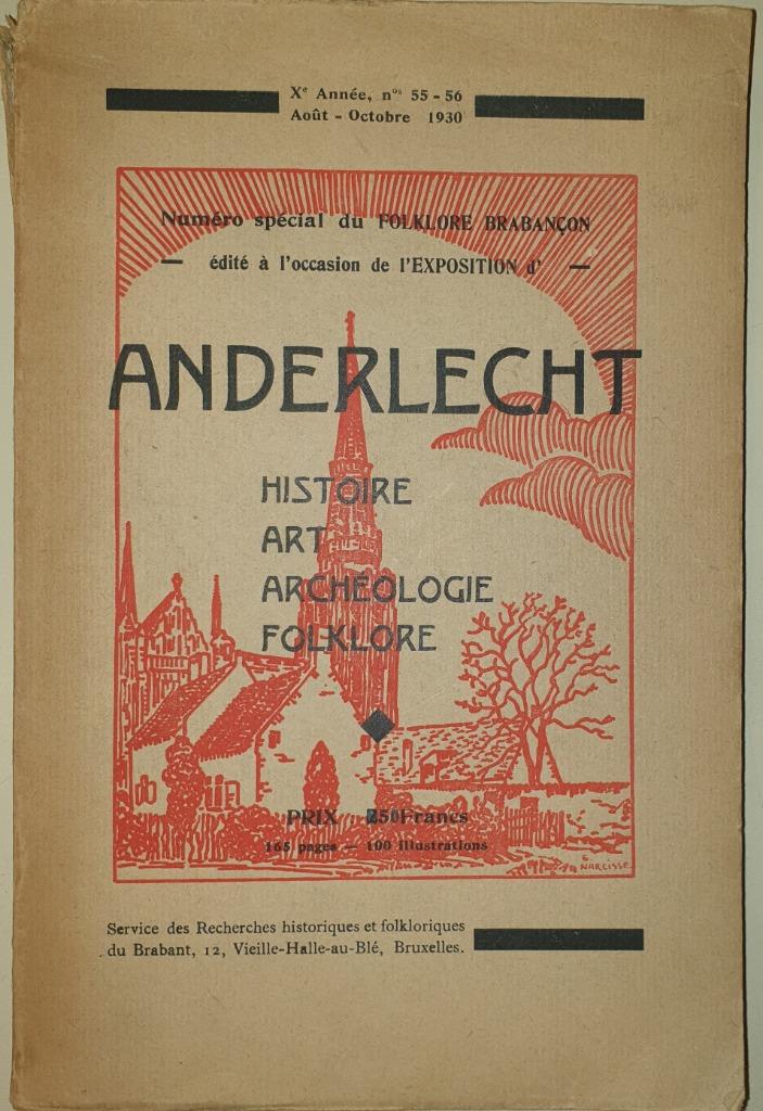 Anderlecht: Histoire, Art, Archeologie, Folklore, Gelezen, 19e eeuw, Ophalen of Verzenden, Vanden Berghe G.