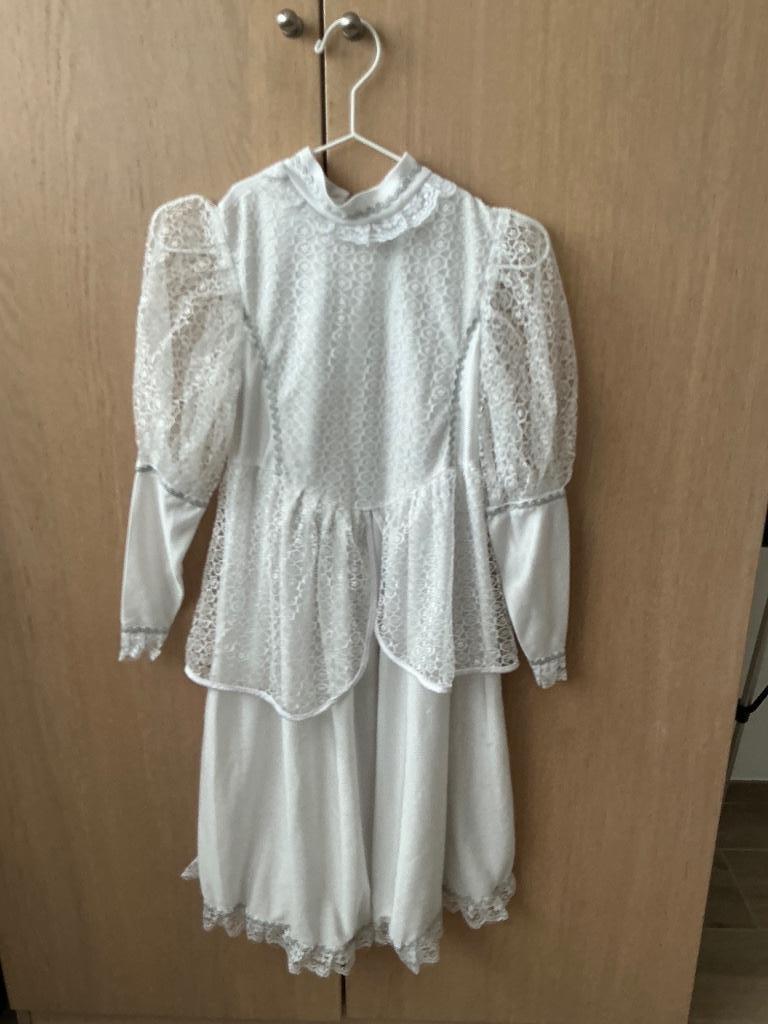 Prinsessenkleed met zilveren borduursels carnaval, Ophalen of Verzenden, Nieuw, 122 t/m 128, Meisje
