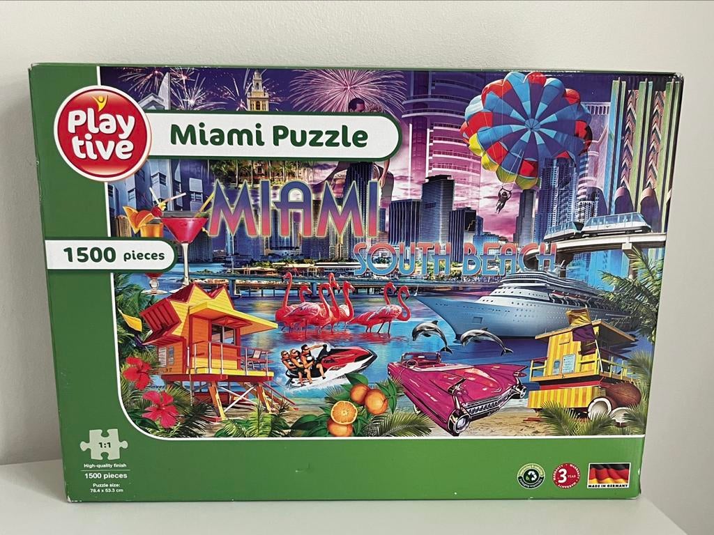 PlayTive - puzzel 1500st - Miami Beach, Enlèvement ou Envoi, Comme neuf