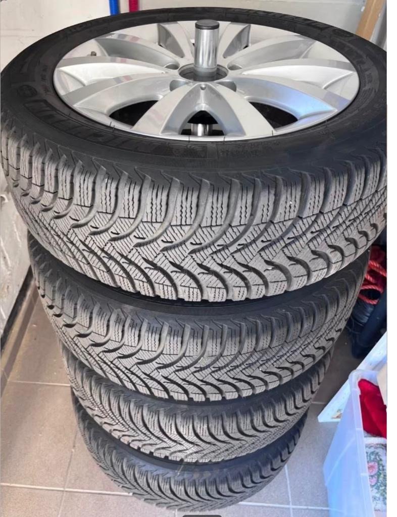 Winterbanden met originele velgen van Michelin!, Ophalen, Winterbanden, Velg(en)