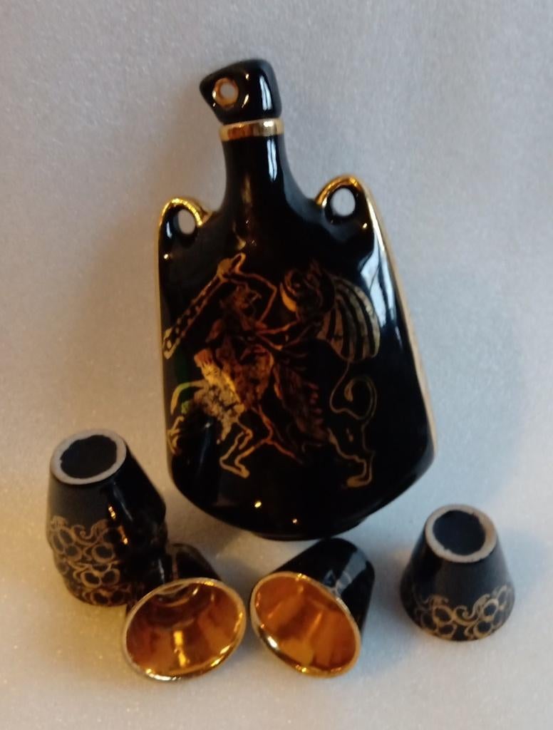Vintage sake likeursetje, Ophalen of Verzenden