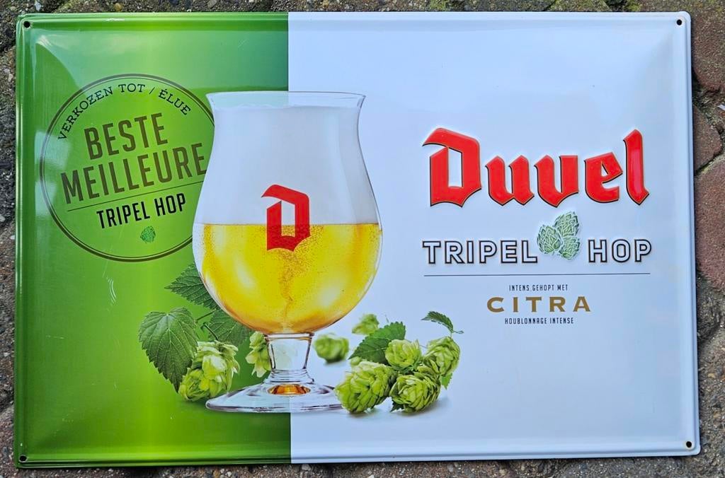 Duvel Tripel Hop publiciteitsbord
Dit is een geb, Ophalen of Verzenden, Zo goed als nieuw, Duvel