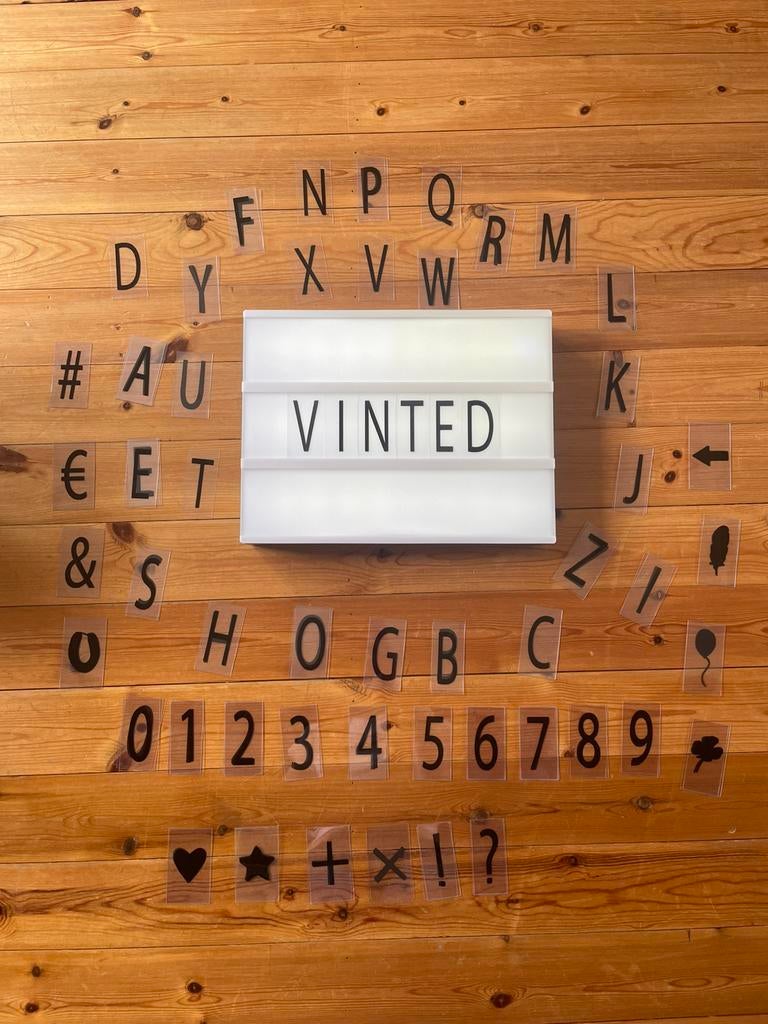 Lichtbord met letters, Enlèvement ou Envoi, Comme neuf