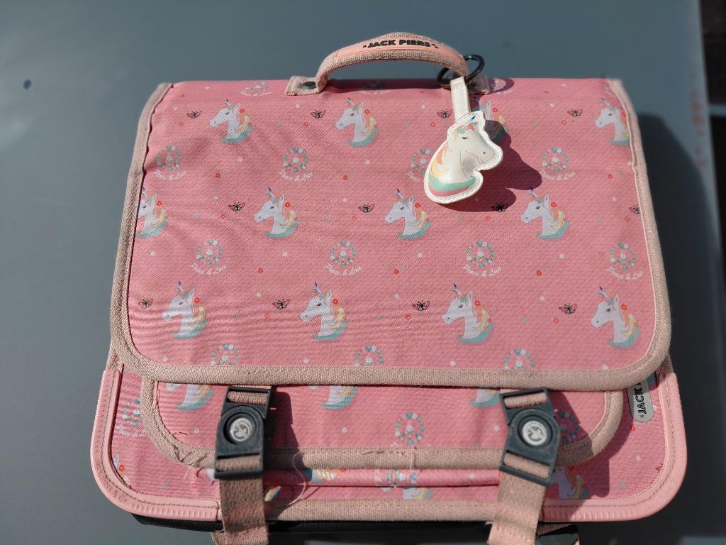 Mallette rose Jack Piers motif licorne, Enlèvement, Comme neuf