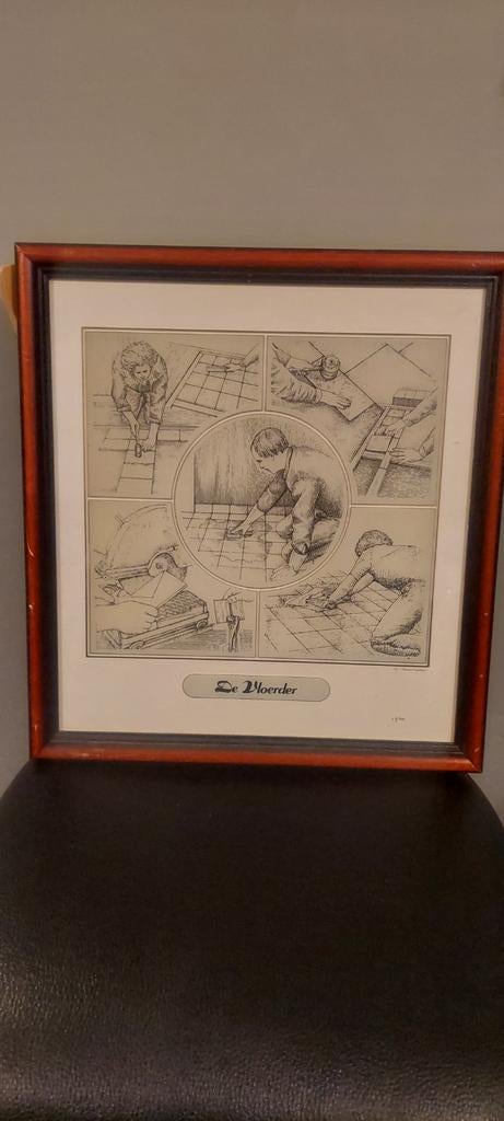 Glasgravure G.Swaenepoel, Antiek en Kunst, Kunst | Tekeningen en Fotografie, Ophalen