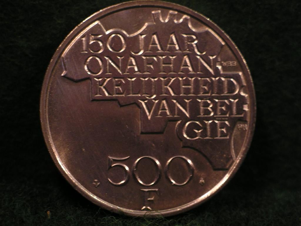 PIECE ARGENT 500FR/BE-VL ARGENT 1980, Enlèvement ou Envoi, Monnaie en vrac, Argent, Argent