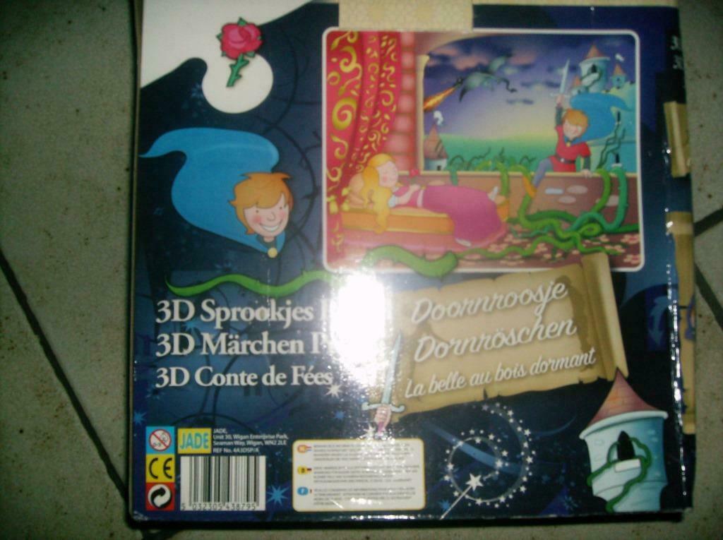 3D sprookjes puzzel doornroosje, Ophalen of Verzenden, Gebruikt