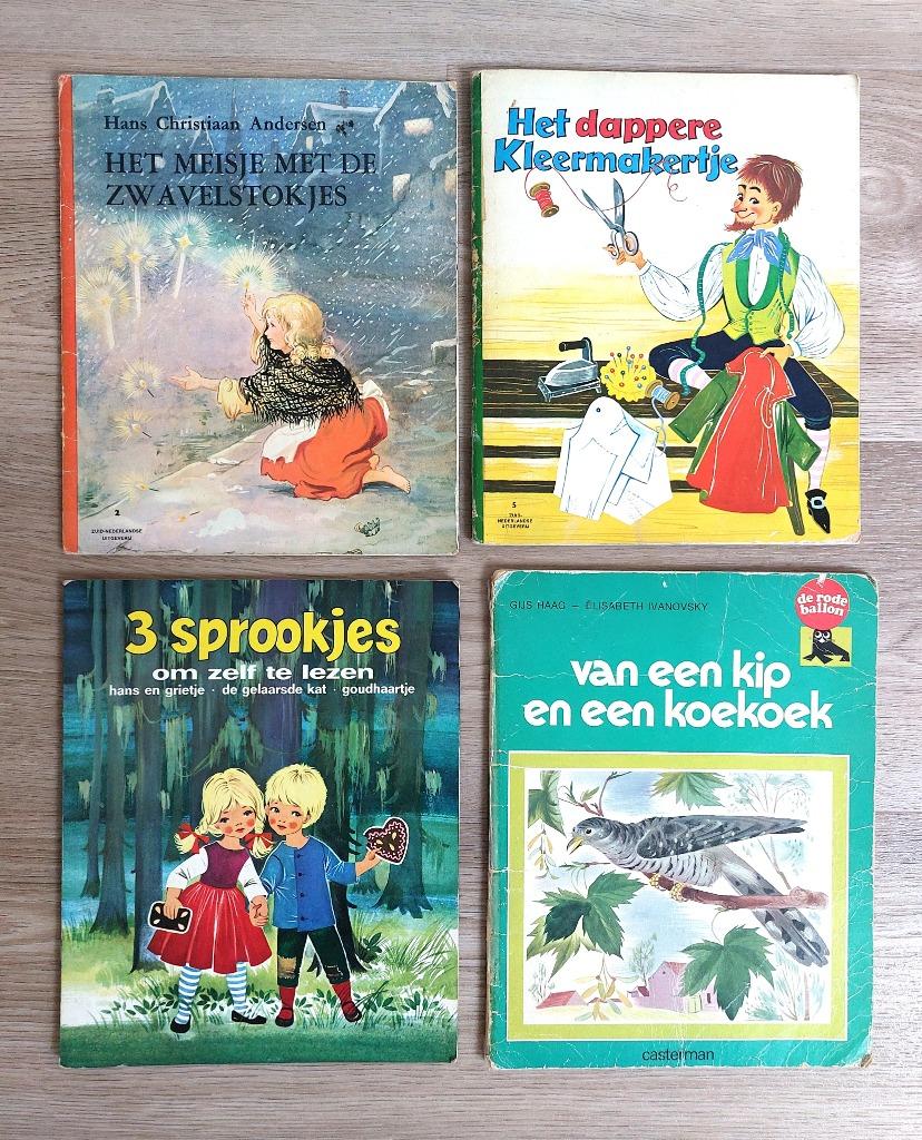 4 oude voorleesboeken, Ophalen of Verzenden, Gelezen, Sprookjes