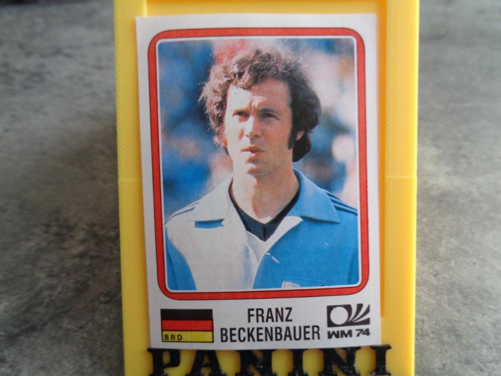 PANINI VOETBAL STICKER WK 74 WORLD CUP 1974  BECKENBAUER F, Verzenden, Sticker