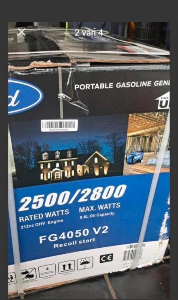 STROOMGROEP FORD NIEUW FG 4050 V2, Ophalen, Nieuw, Benzinemotor