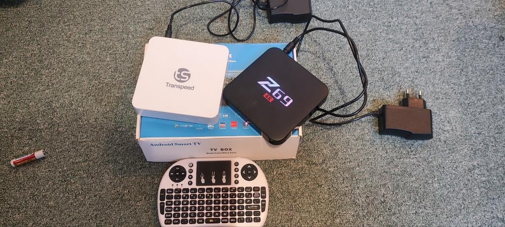 2x android tv box met remote, Audio, Tv en Foto, Mediaspelers, Ophalen of Verzenden, Zo goed als nieuw, HDMI