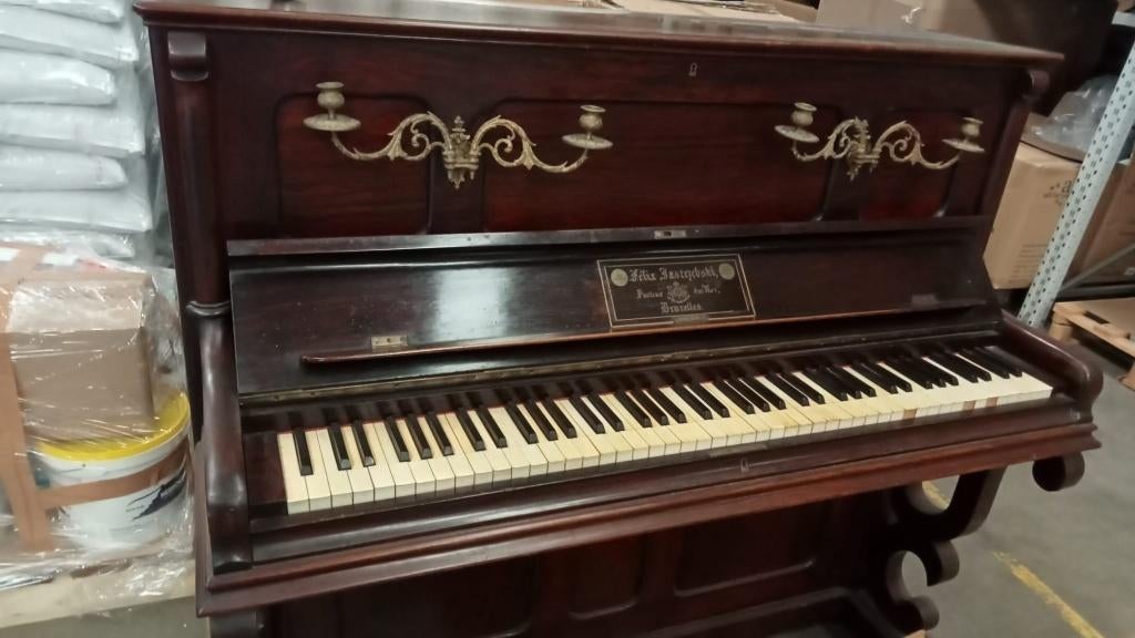 buffetpiano "Jastrzebski, Félix", Ophalen, Gebruikt, Bruin, Piano
