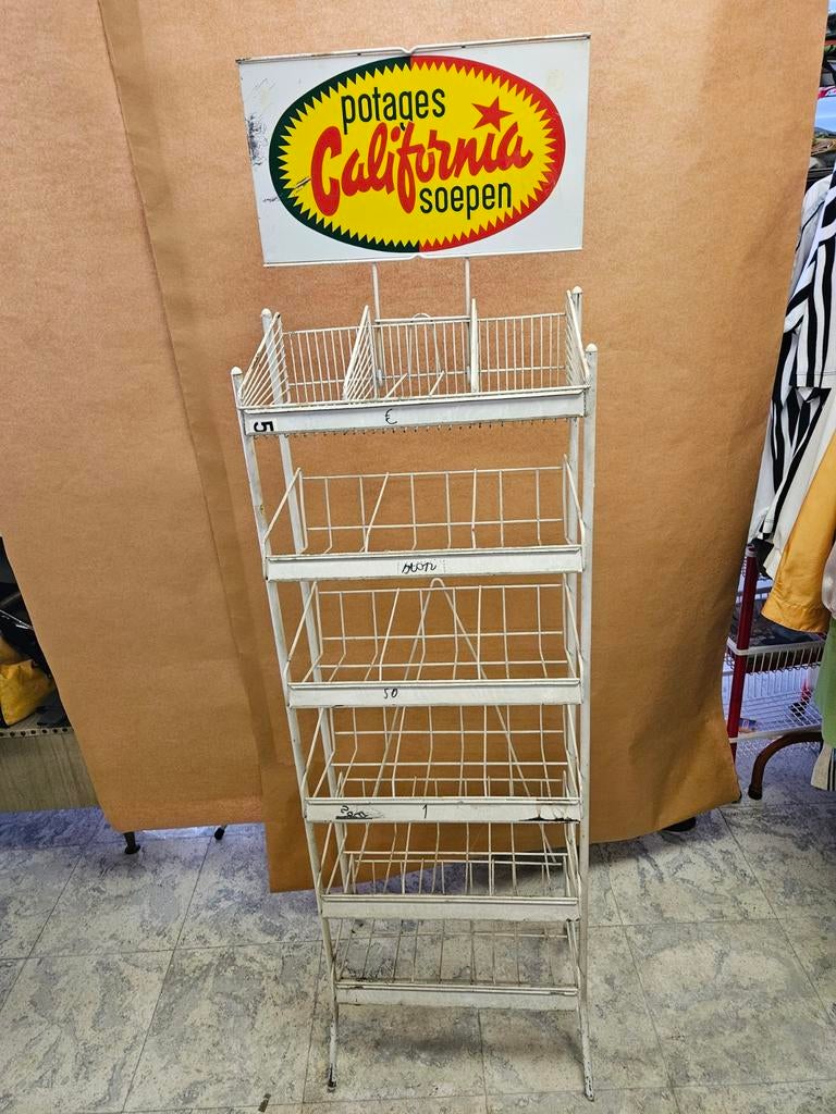 Ancien présentoir de magasin en fer, Enlèvement, Comme neuf