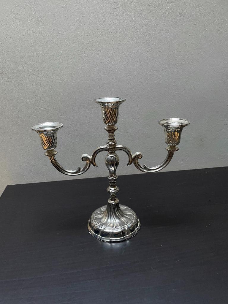 kandelaar, Ophalen, Gebruikt, Zilver, Kandelaar