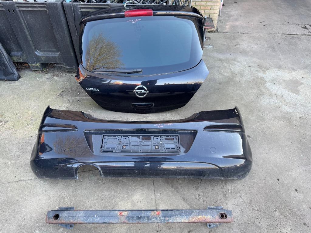 Hayon + pare choc + renfort Opel Corsa D, Enlèvement, Utilisé, Opel, Pare-chocs