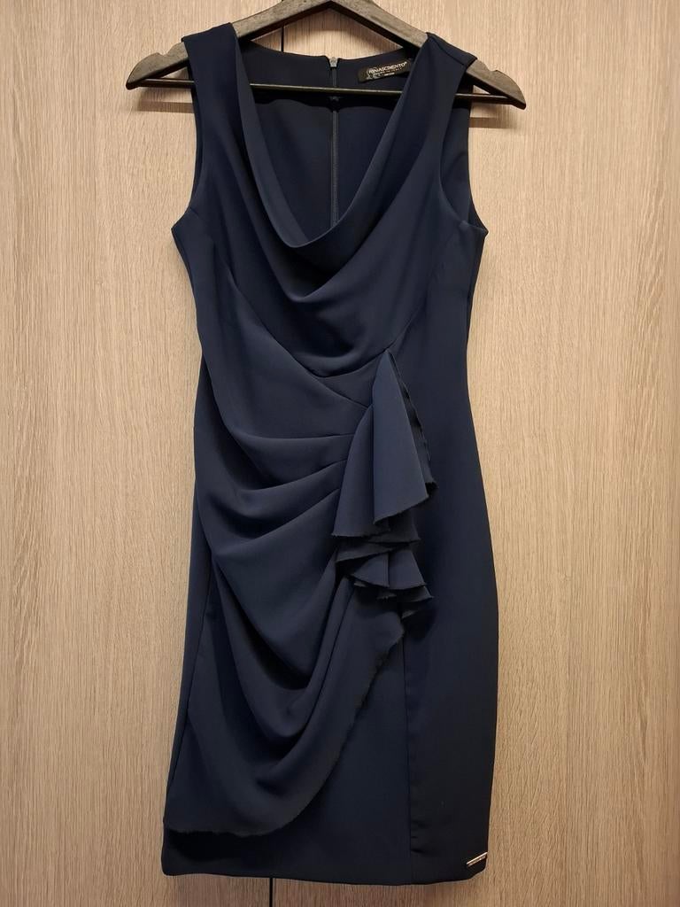 Jurk Rinascimento S donkerblauw, Ophalen, Blauw, Rinascimento, Maat 36 (S)