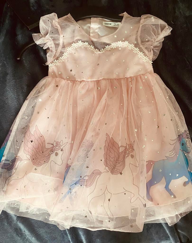 Robe licorne 98/104, Enfants & Bébés, Enlèvement ou Envoi, Comme neuf