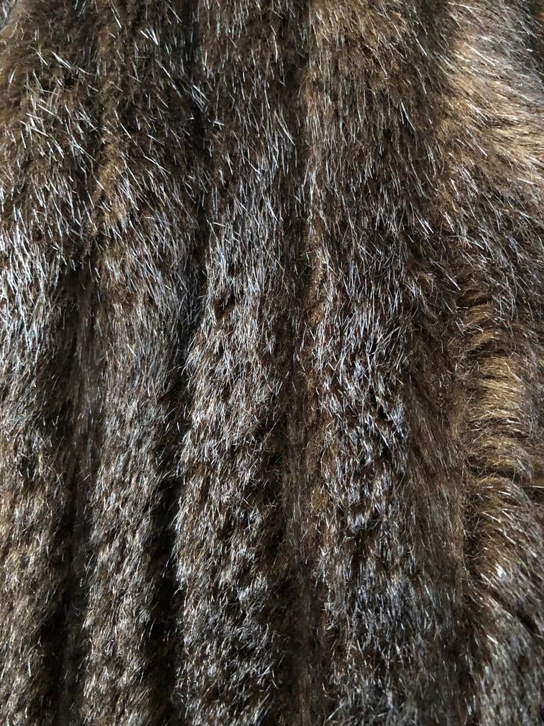 Imitatie bont, Kleding | Dames, Jassen | Winter, Bruin, Maat 42/44 (L), Ophalen of Verzenden, Zo goed als nieuw