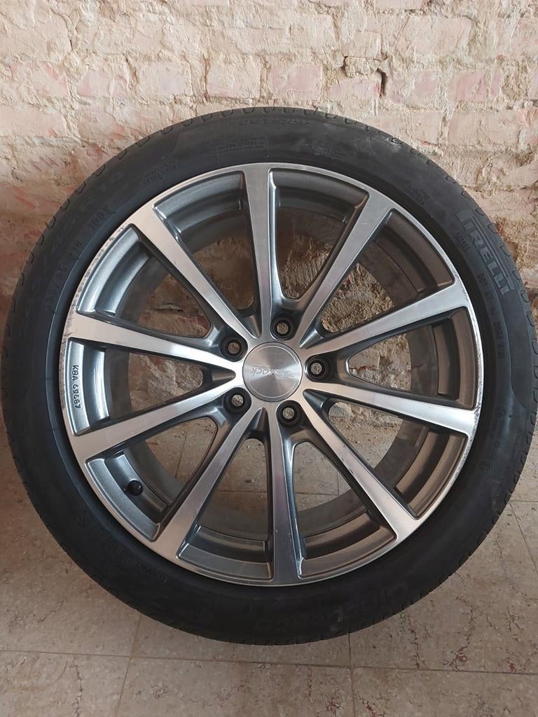 Velgen met banden 5x120 245 45 18 pirelli goed profiel, Auto-onderdelen, Ophalen of Verzenden, Band(en)