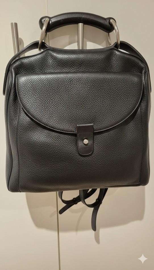 Buitenkans. Zeldzame Delvaux rugzak Enigma, Ophalen of Verzenden, Zo goed als nieuw, Zwart, Overige typen