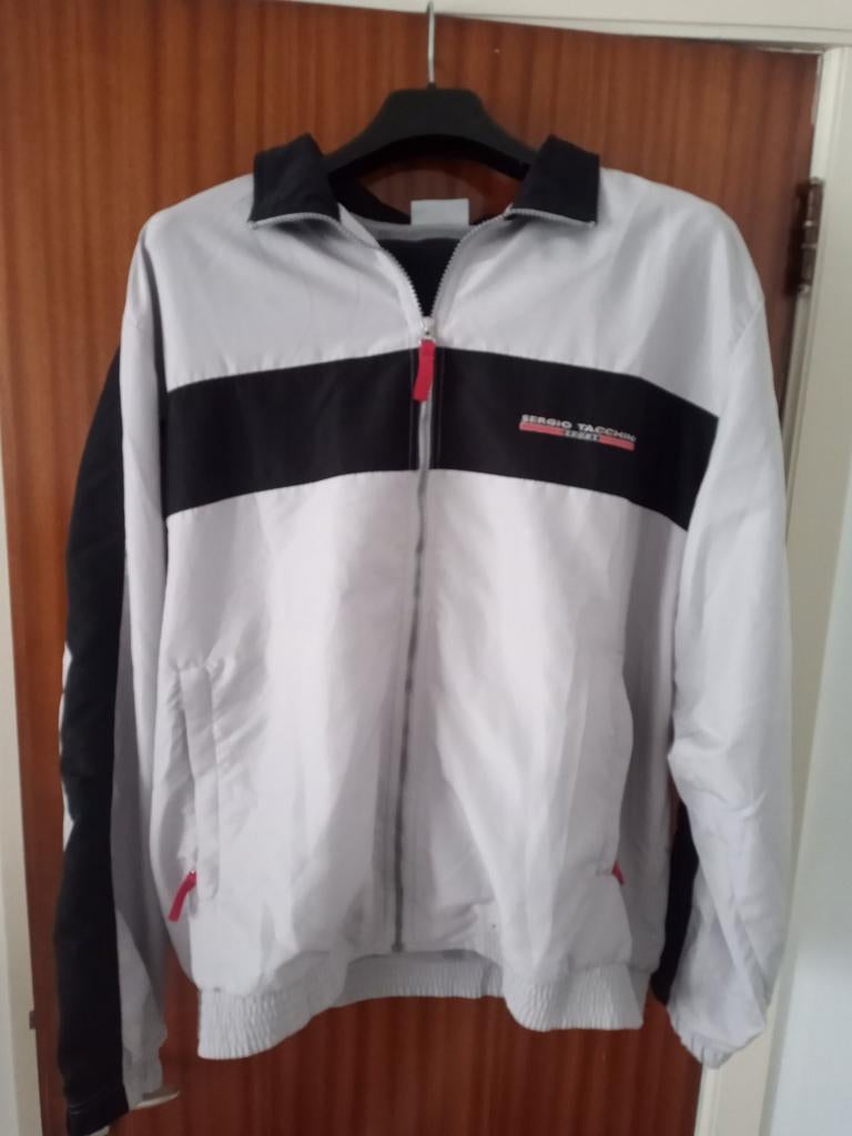 Nieuwe grijs-zwart trainingspak SERGIO TACCHINI XXL., Ophalen, Nieuw, Zwart